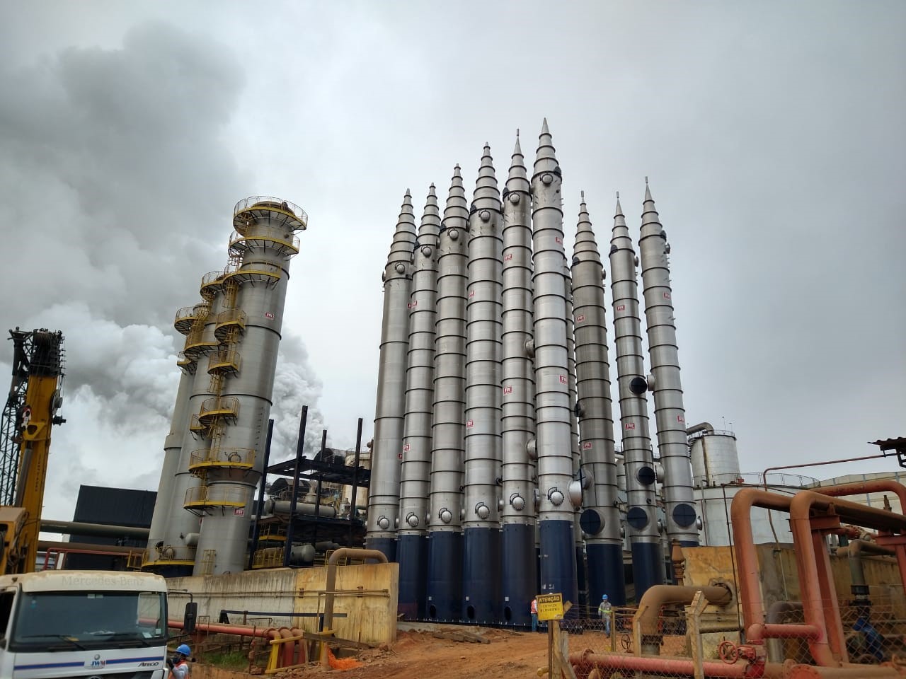 New vinasse concentrator under construction at COFCO International’s Catanduva sugar mill