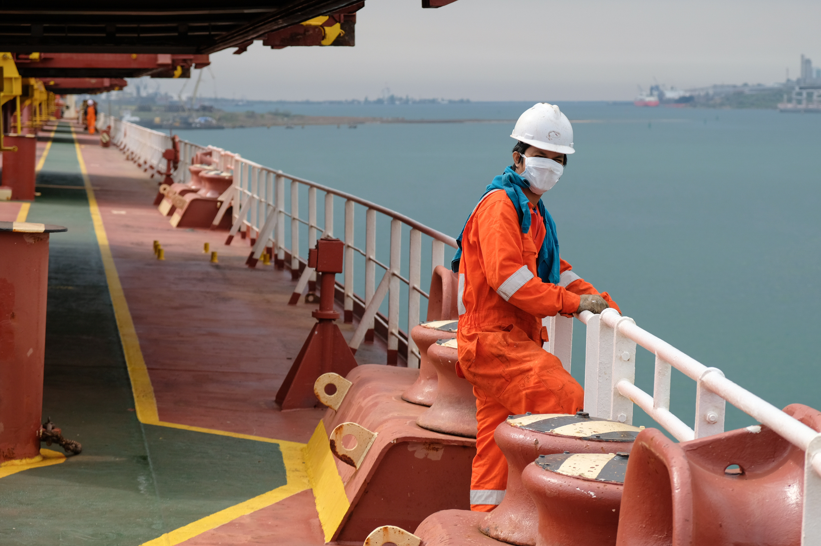 Crew changes are a particular challenge and the safety and wellbeing of seafarers is the Freight Department's top priority