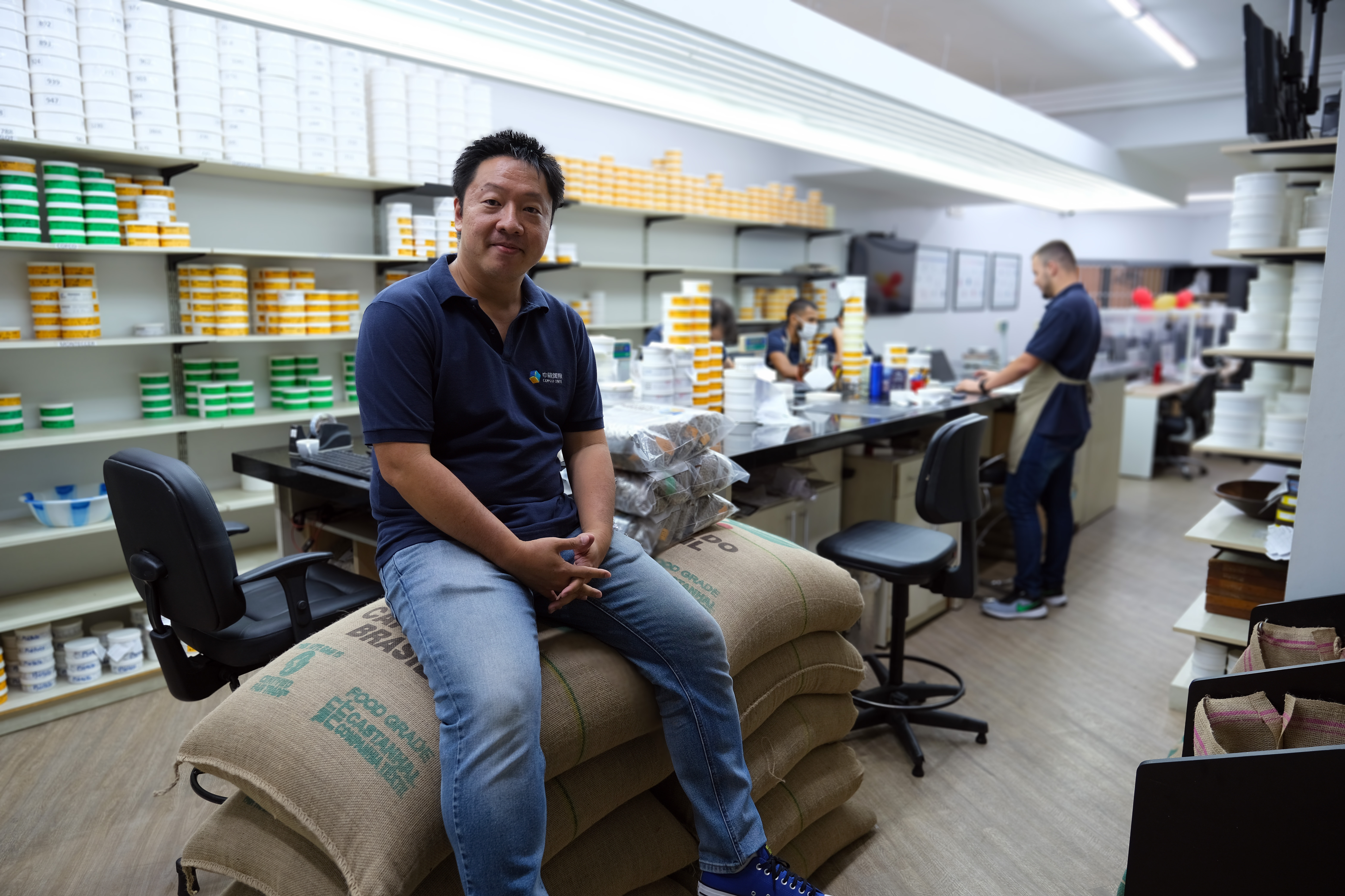 Alexandre Chen is head of the coffee division at COFCO International, which handles 120 million kilograms of coffee from Brazil per year 